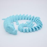 Krištáľový drak Fire-Dragon modrá – Crystal Dragon 62cm detail hlavy