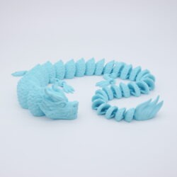 Krištáľový drak Fire-Dragon modrá – Crystal Dragon 62cm bočný pohľad