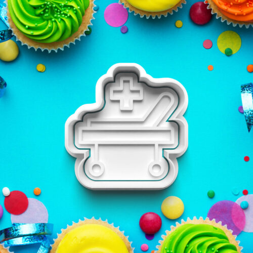 Ambulancia - Vykrajovátko s pečiatkou – Vykrajovačky - Rozprávkové 3D vykrajovačka s pečiatkou