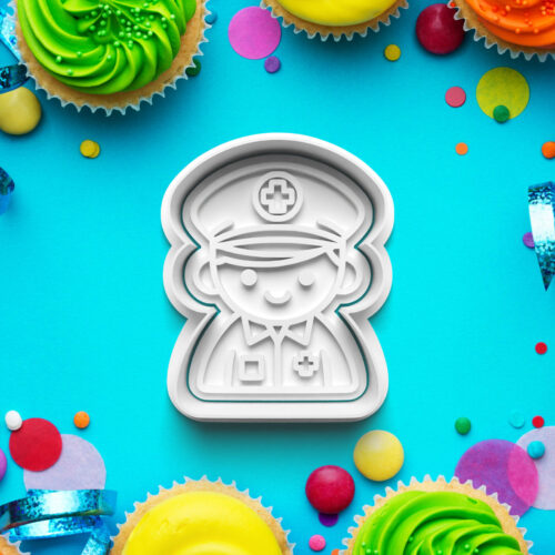 Ambulancia - Vykrajovátko s pečiatkou – Vykrajovačky - Rozprávkové 3D vykrajovačka s pečiatkou