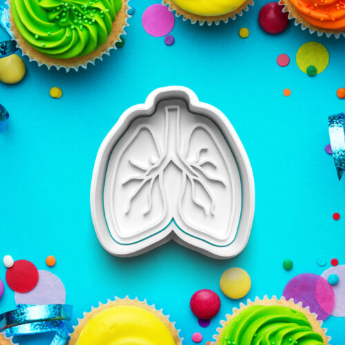 Orgány - Vykrajovátko s pečiatkou – Vykrajovačky – Zdravotníctvo a zdravie 3D vykrajovačka s pečiatkou