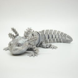 3D tlačená postavička Axolotl Robot – detailné spracovanie