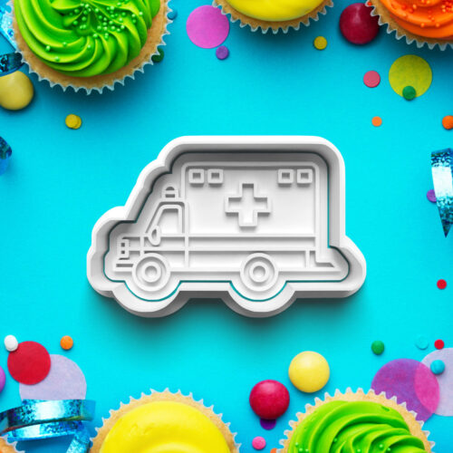 Nemocnica - Vykrajovátko s pečiatkou – Vykrajovačky – Zdravotníctvo a zdravie 3D vykrajovačka s pečiatkou