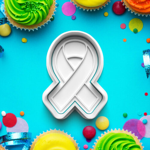 Rakovina prsníka - Vykrajovátko s pečiatkou – Vykrajovačky – Zdravotníctvo a zdravie 3D vykrajovačka s pečiatkou