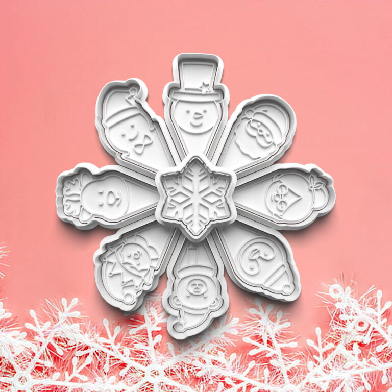 vianočný tanier – vykrajovátko s pečiatkou