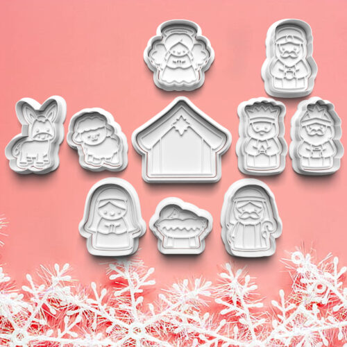 postavičky vianočného betlehema – vykrajovátko s pečiatkou