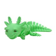3D tlačená postavička Axolotl Big Smile – green neon farba