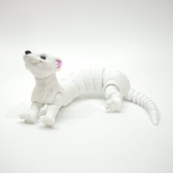 3D tlačená postavička fretky – detailné spracovanie