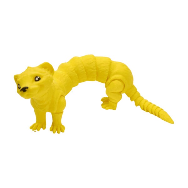 3D tlačená postavička fretky – detailné spracovanie