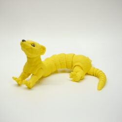 3D tlačená postavička fretky – detailné spracovanie