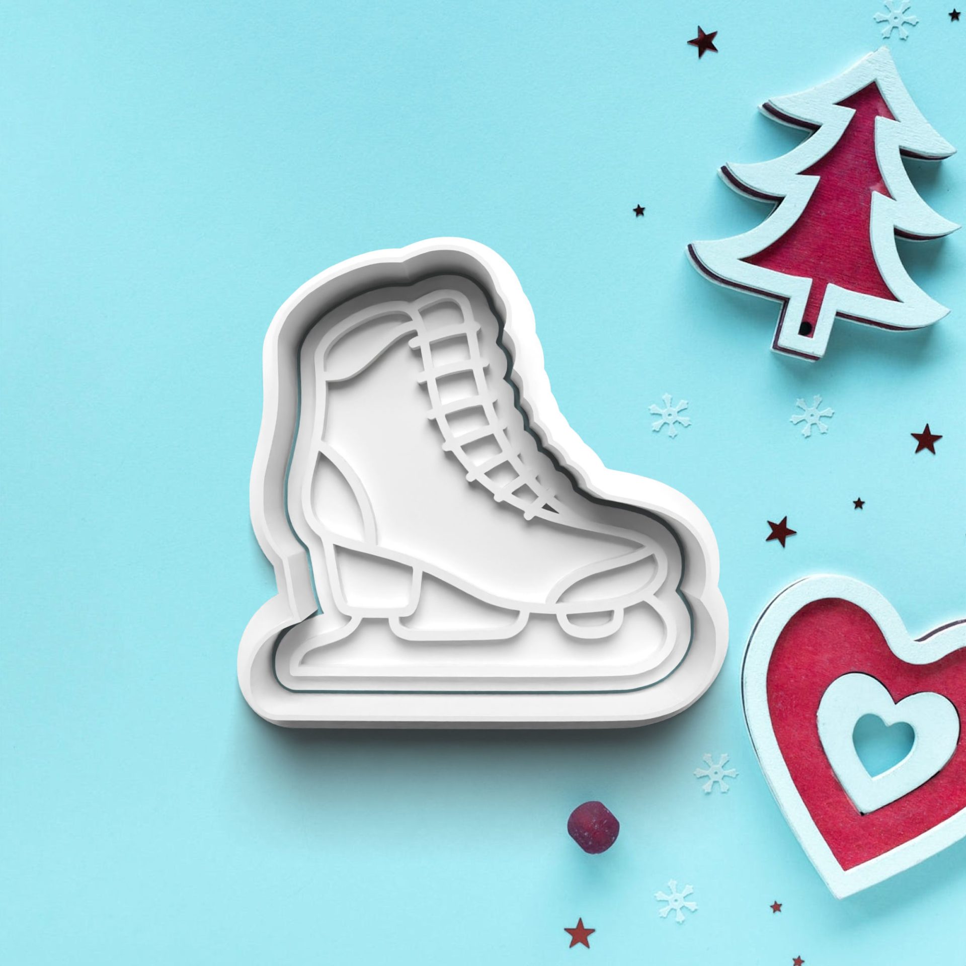 0768_1 zima vykrajovátko s pečiatkou – obrázok 1