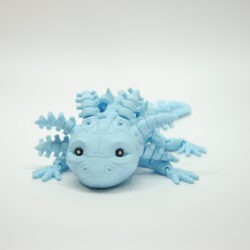 3D tlačená postavička Axolotl Robot – detailné spracovanie