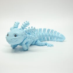 3D tlačená postavička Axolotl Robot – detailné spracovanie
