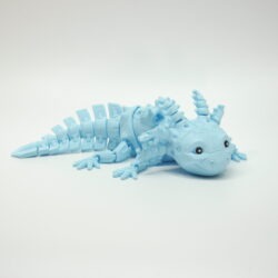 3D tlačená postavička Axolotl Robot – detailné spracovanie