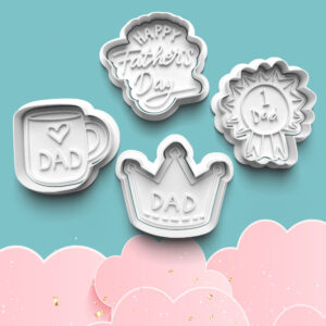 deň otcov   sada 4ks vykrajovačiek s pečiatkou