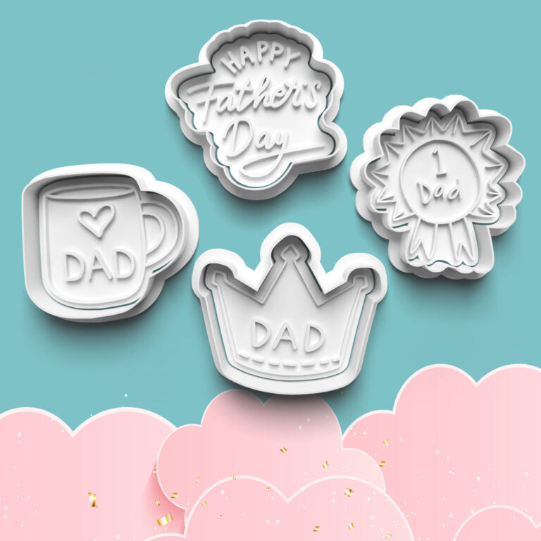 deň otcov   sada 4ks vykrajovačiek s pečiatkou