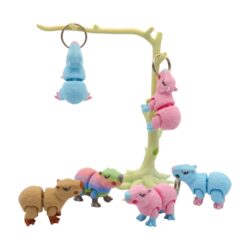 3D tlačený prívesok – kľúčenka kapybara