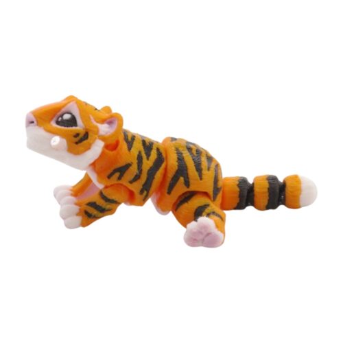 3D tlačený prívesok – kľúčenka tiger