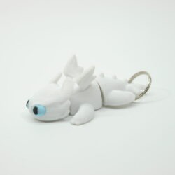 3D tlačená postavička Prívesok BEZZUBKA a BESKA Night Fury a Light Fury z rozprávky Ako si vycvičiť draka