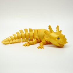 3D tlačená postavička Axolotl Big Smile – oranžová farba