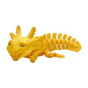 3D tlačená postavička Axolotl Big Smile – oranžová farba