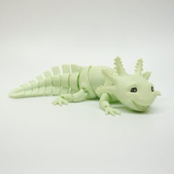 3D tlačená postavička Axolotl Big Smile – Green Matt