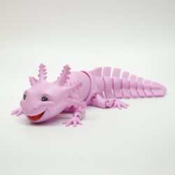 3D tlačená postavička Axolotl Big Smile – ružová farba