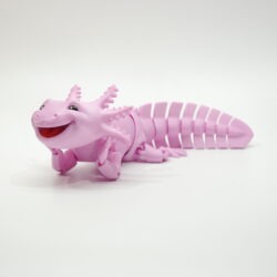3D tlačená postavička Axolotl Big Smile – ružová farba