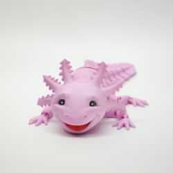 3D tlačená postavička Axolotl Big Smile – ružová farba