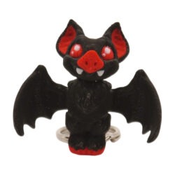 3D tlačený prívesok – kľúčenka netopier so zubami