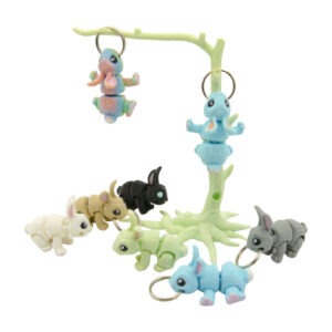 3d tlačený prívesok – kľúčenka zajačik