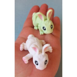 3D tlačený prívesok – kľúčenka zajačik