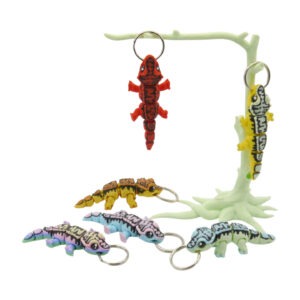 3d tlačený prívesok – kľúčenka gekon chocholatý