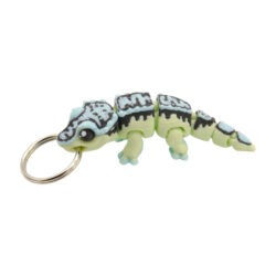 3D tlačený prívesok – kľúčenka gekon chocholatý