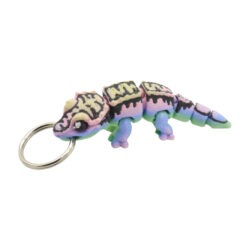 3D tlačený prívesok – kľúčenka gekon chocholatý