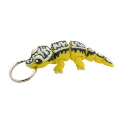 3D tlačený prívesok – kľúčenka gekon chocholatý