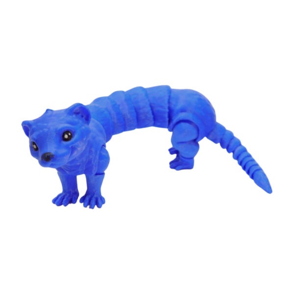 3D tlačená postavička fretky – detailné spracovanie