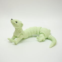 3D tlačená postavička fretka – detailné spracovanie