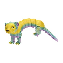 3D tlačená postavička fretky – detailné spracovanie