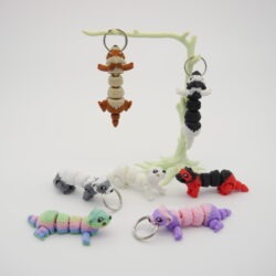 3D tlačený prívesok – kľúčenka fretka