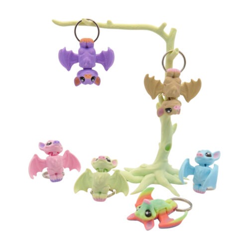 3D tlačený prívesok – kľúčenka Fruit Bat (ovocný netopier)