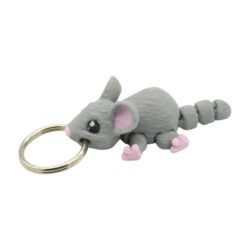 3D tlačený prívesok – kľúčenka myška