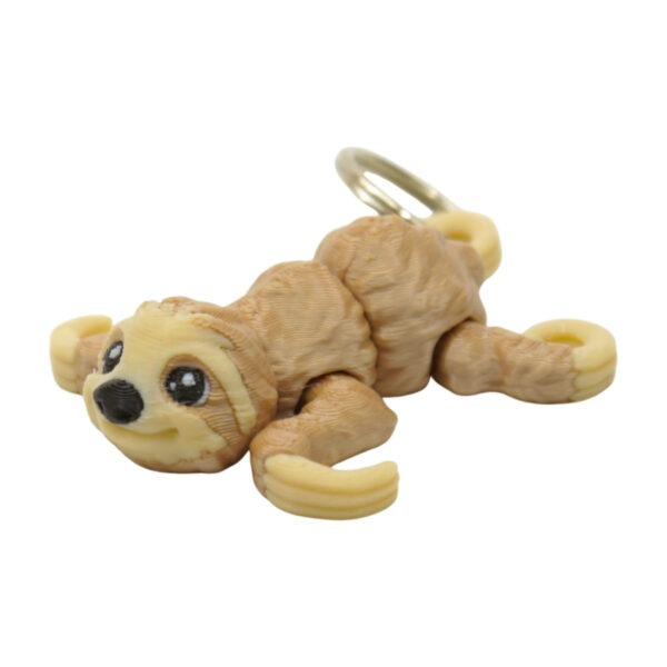 3D tlačený prívesok – kľúčenka lenochod