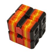Infinity Cube FUN EDITION červená 3D tlačená nekonečná kocka s hravými motívmi