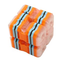 Infinity Cube FUN EDITION oranžová 3D tlačená nekonečná kocka s hravými motívmi
