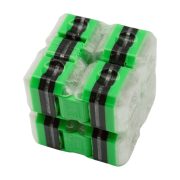 Infinity Cube FUN EDITION zelená 3D tlačená nekonečná kocka s hravými motívmi