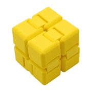 Infinity Cube KIDS pastelová žltá 3D tlačená nekonečná kocka pre deti