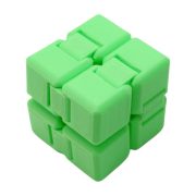 Infinity Cube KIDS zelená neon 3D tlačená nekonečná kocka pre deti