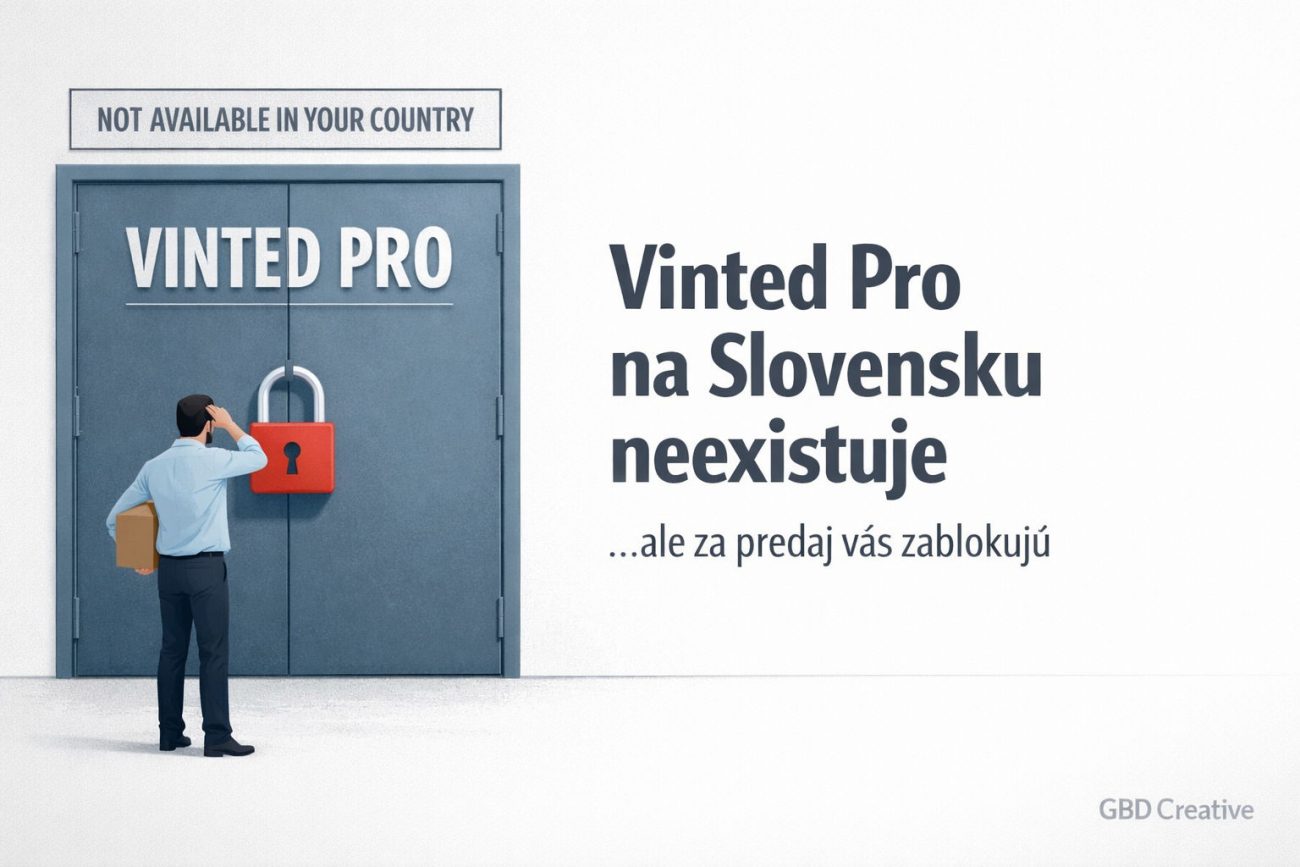Vinted Pro Slovensko nedostupné - skúsenosť predajcu GBD Creative